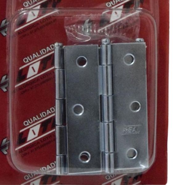 Dobradiça de Pino Solto Real 3 Pol. Zincado Loth 