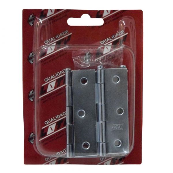 Dobradiça de Pino Solto Real 3 Pol. Zincado Loth 