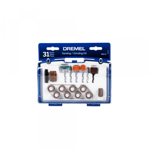Dremel Kit De Acessórios De Micro Retífica Para Cortar, Esmerilhar, Gravar e Lixar - 31 Peças (Modelo 686)