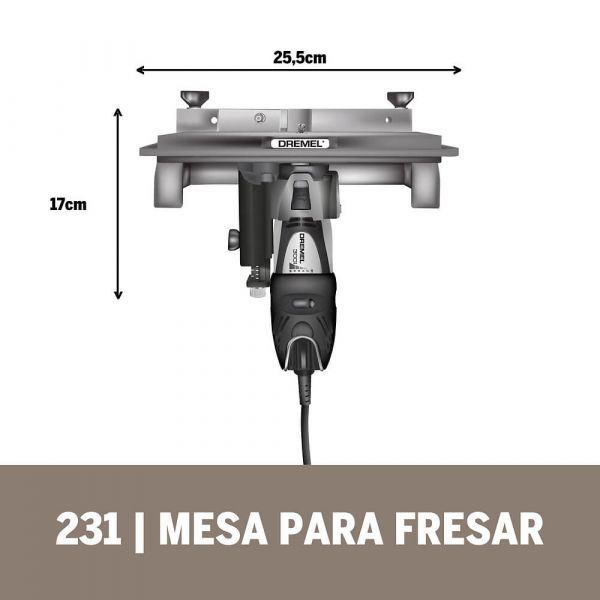 Dremel Acoplamento Micro Retífica-Mesa Para Fresar (Mod 231)