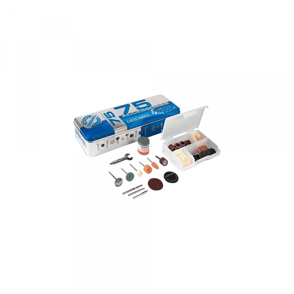 Dremel Kit De Acessórios De Micro Retífica Para Cortar, Esmerilhar, Limpar, Polir, Lixar, Esculpir e Furar - 75 Peças (Modelo 707)