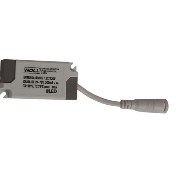 Driver Led Reator para Luminária 8W-24W Bivolt Noll Rocast