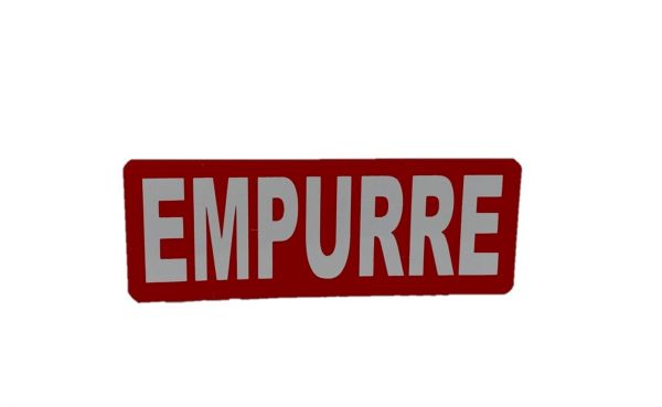 Placa de Sinalização 19 x 7 cm Empurre