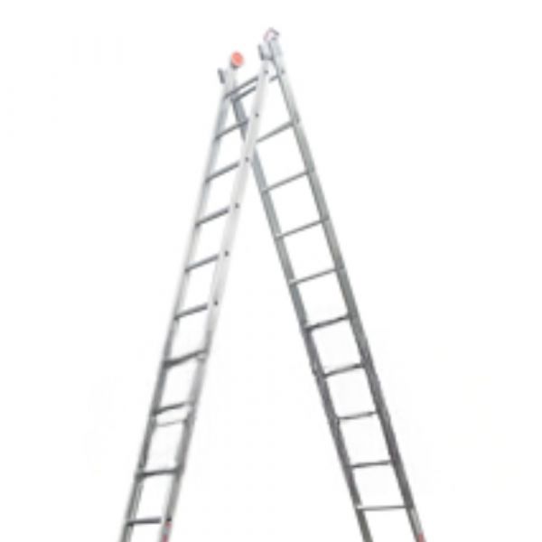 Escada de Alumínio 15 Degraus 2 Lances Alulev