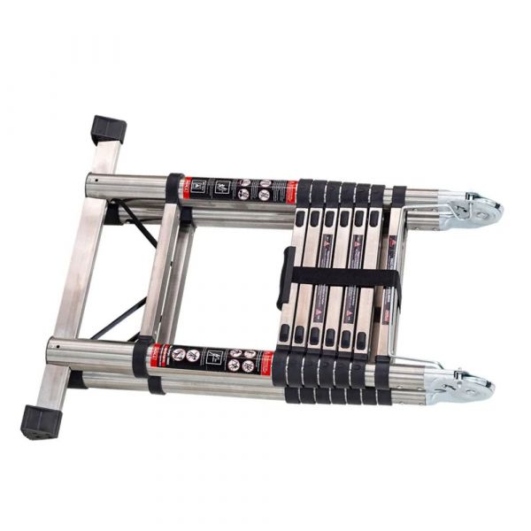 Escada Telescópica Inox 3,80m 12 Degraus Amatools 796,0001