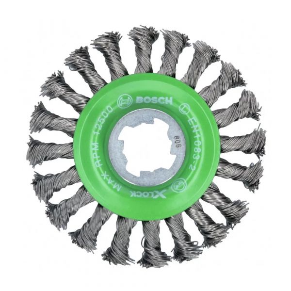 Escova Aço Circular X-LOCK Bosch 115mm Arame Inox Trançado 0,5mm