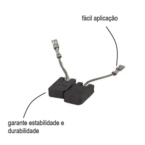 Escova De Carvão Para Esmerilhadeira Gpo 14 Bosch 1607014176