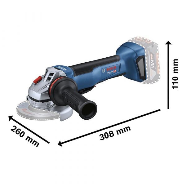 Esmerilhadeira Angular GWS 18V-10P 18V 5 Pol. sem Bateria sem Carregador Bosch