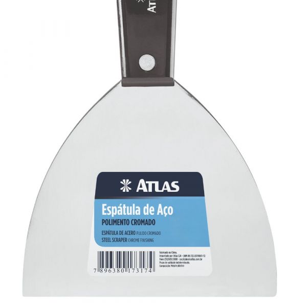 Espátula Aço Cromado 10cm 6255/16 Atlas