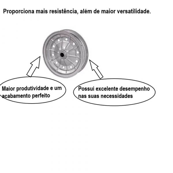 Roda Para Carrinho De Mão 3,25X8” Fischer