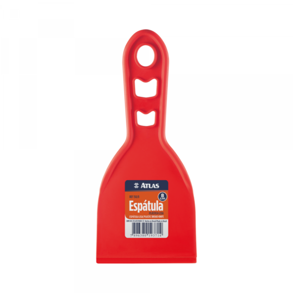 Espátula Plástico Lisa 8cm 150/8 Atlas