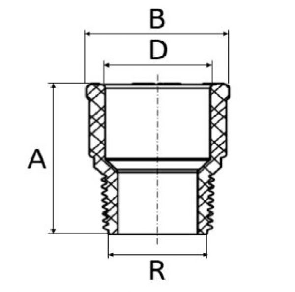 Adaptador Soldável Curto 40mmX1.1/4” Amanco