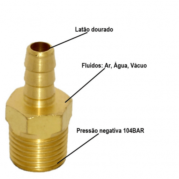 Espigão Fixo Macho 3/4