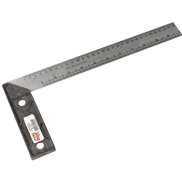 Esquadro de Aço Cabo Plástico Preto 12 Pol. Max