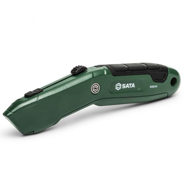 Estilete de Segurança Auto-Retrátil Reforçado Trapezoidal  ST93624G Sata