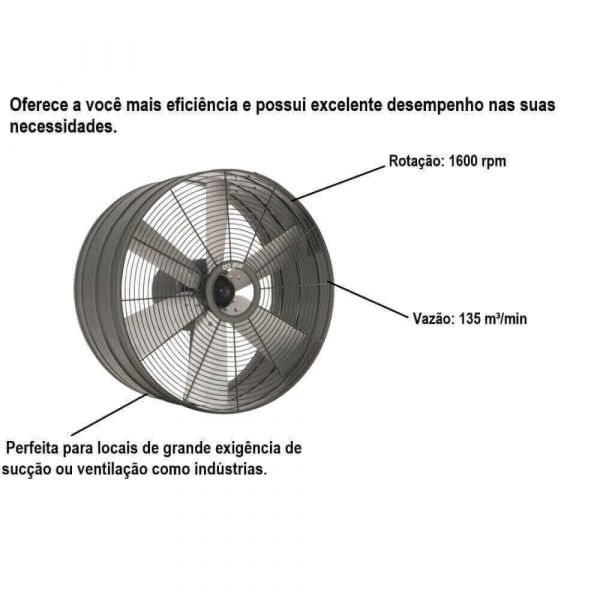 Exaustor Industrial Axial 50cm 220V Goar