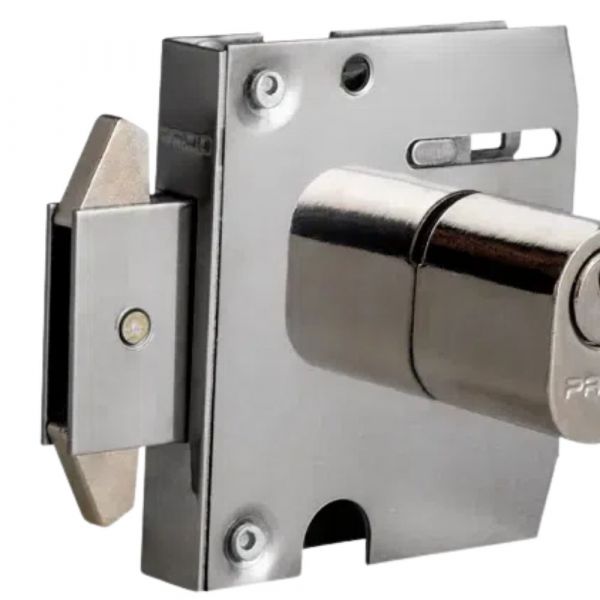 Fechadura PV06 Dupla Cil Oval Cromado Pado