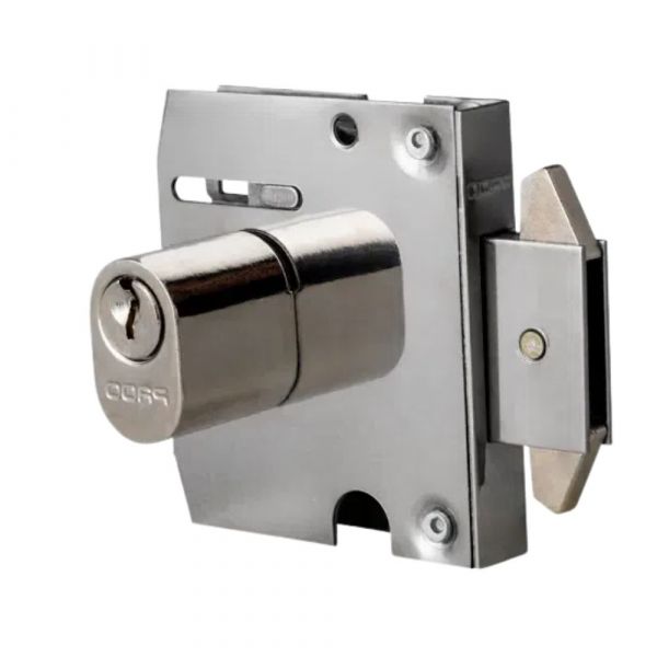 Fechadura PV06 Dupla Cil Oval Cromado Pado