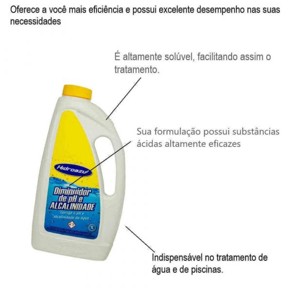 Diminuidor De Ph E Alcalinidade Hidroazul