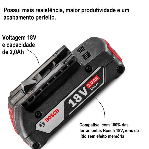 Bateria 18V Bosch GBA 18V 2,0 Ah