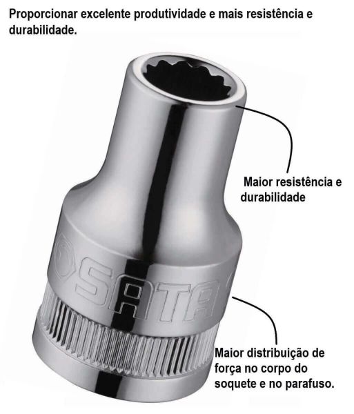 Chave Soquete Estriado 1/2