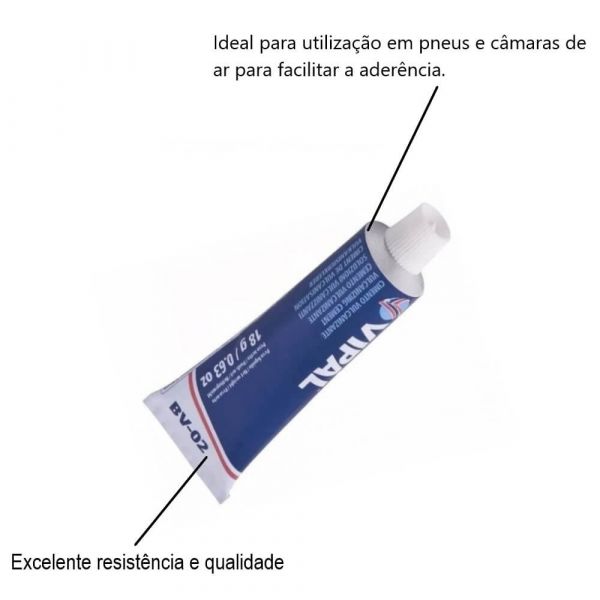 Cola Cimento Vulcanizante Bv02 18g Vipal 