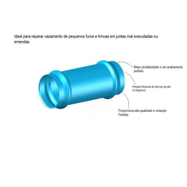 Luva De Correr Defofo DN100 PN125 PTI Conexões