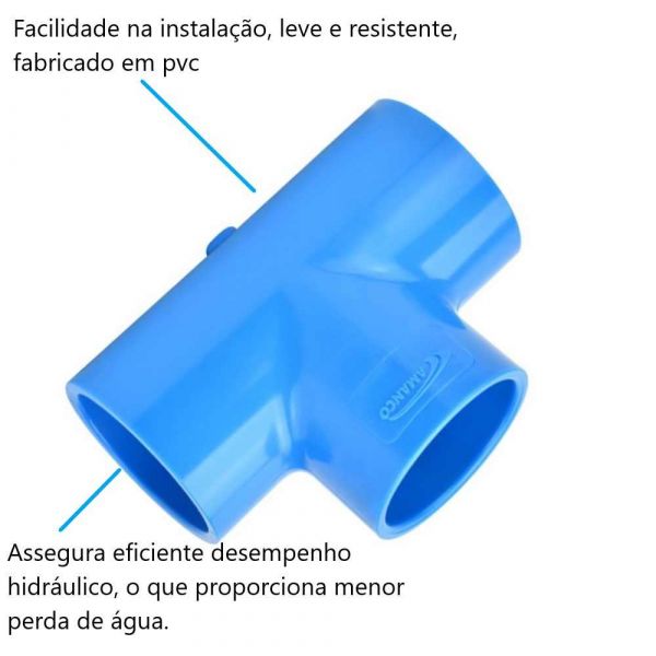 Tê Soldável para Irrigação DN75mm  Amanco