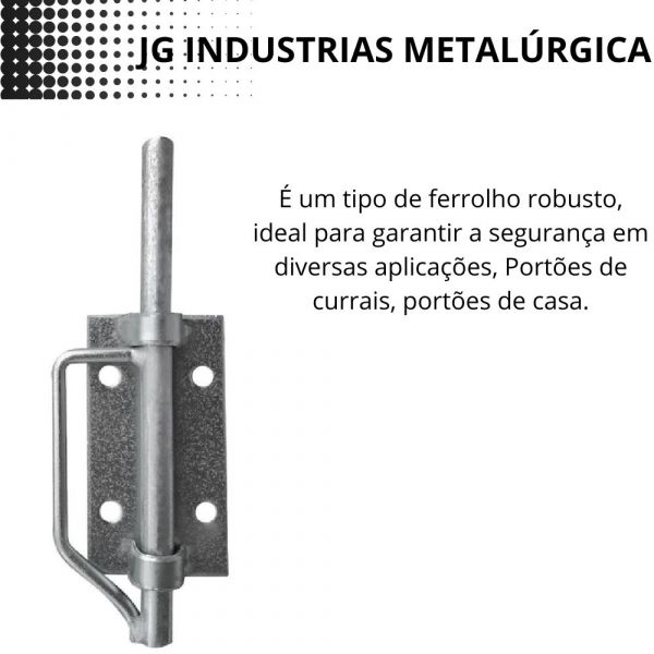 Tranca Salva Vidas 5/8Pol. Unico Jg Industrias Metalúrgica 