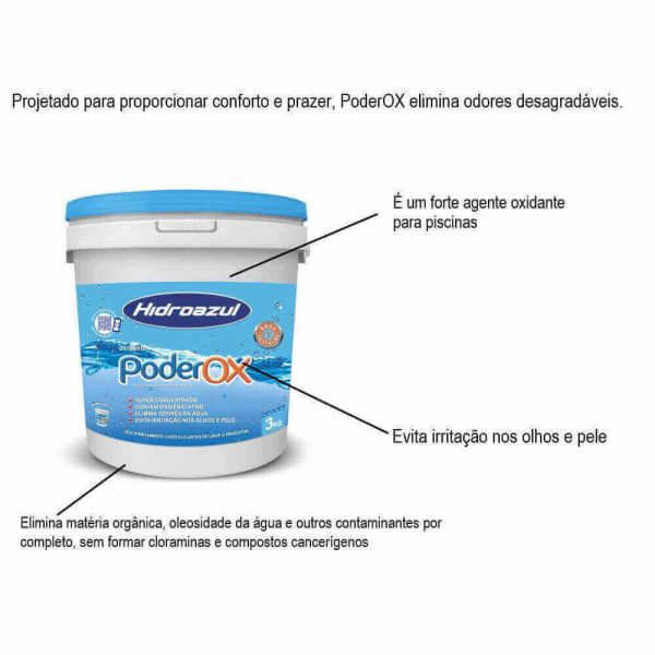 Poderox 3kg Hidroazul