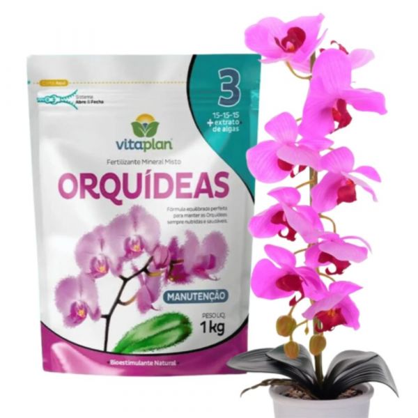 Fertilizante Para Manutenção Das Orquídeas 1Kg 8001031-U Vitaplan