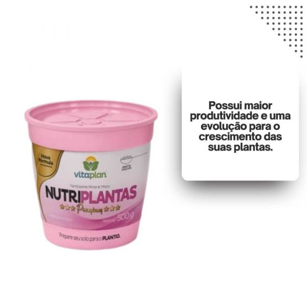 Fertilizante NutriPlantas 500g 8000905-U Vitaplan