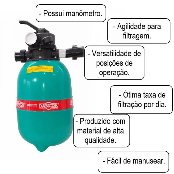Filtro para Piscina DFR-12 Dancor