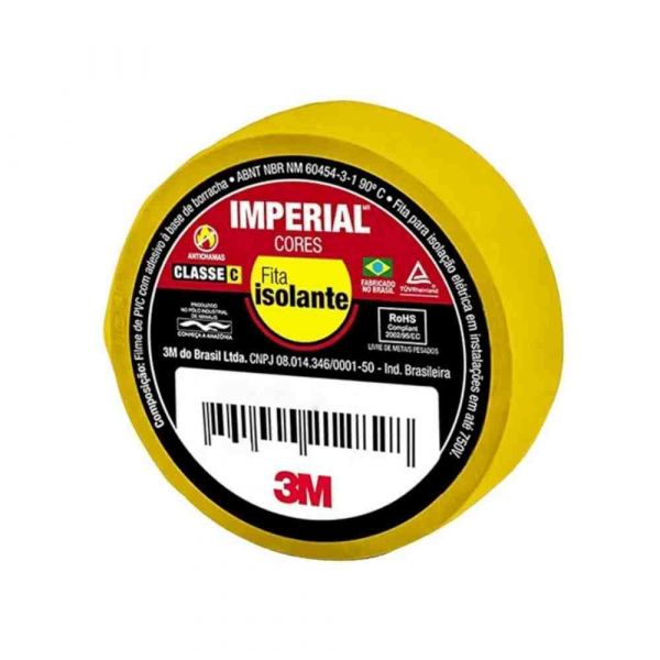 Fita Isolante Imperial Slim Amarela 18mmx10m 3M HB004297949
