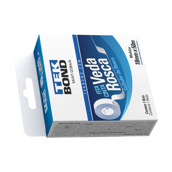 Fita Veda Rosca 18mm x 50M Tek Bond