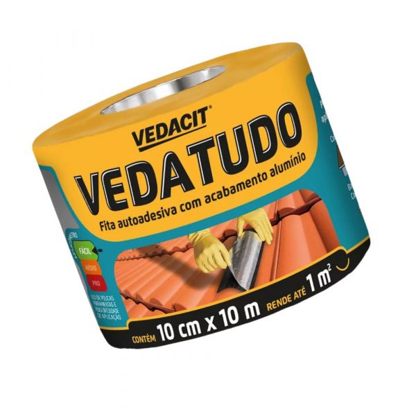 Fita Veda Tudo 10cm x 10m Vedacit 