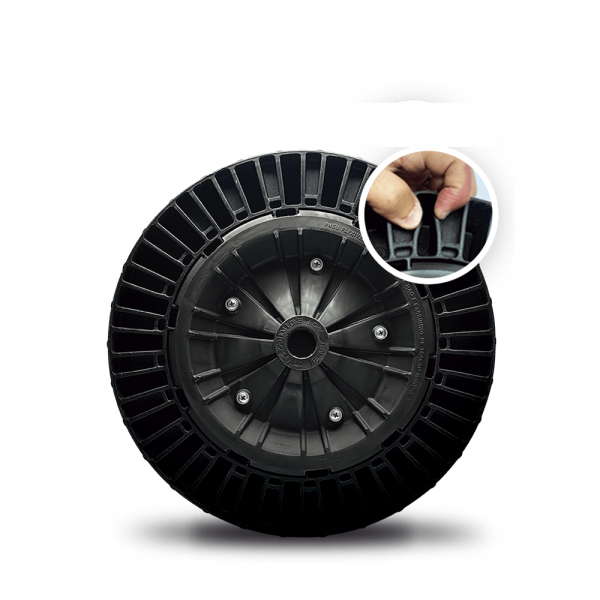 Roda Completa Flex Border 100kg 1” FB Pneu