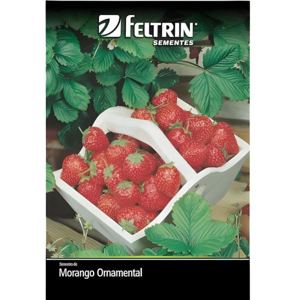 Semente de Flor de Morango Ornamental 50Mg Feltrin