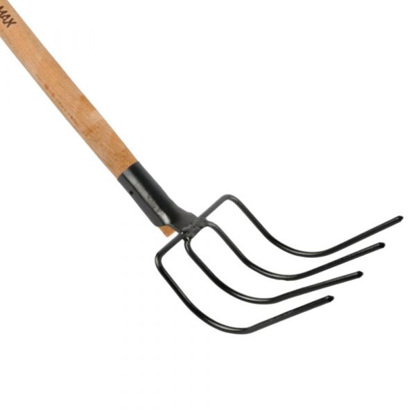 Forcado Metálico Curvo 4 Dentes com Cabo 120cm Max