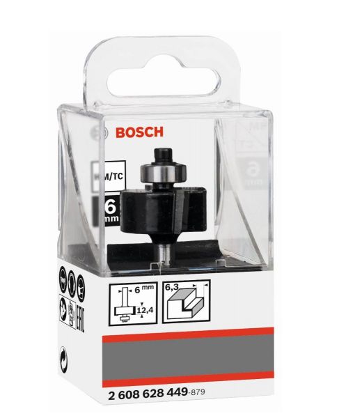 Fresa de Entalhe Bosch 6 mm, D1 25,4 mm, L 12,4 mm, G 54 mm