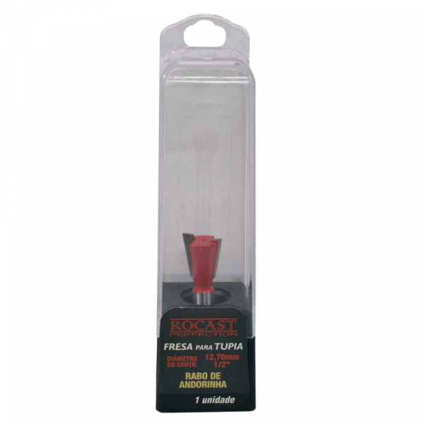 Fresa Tupia Rabo Andorinha 1/2 x 1/4 Pol. 91,0007 Rocast