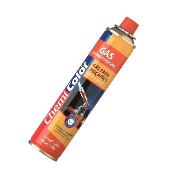 Gás Butano/Propano para Maçaricos 400ml Chemicolor