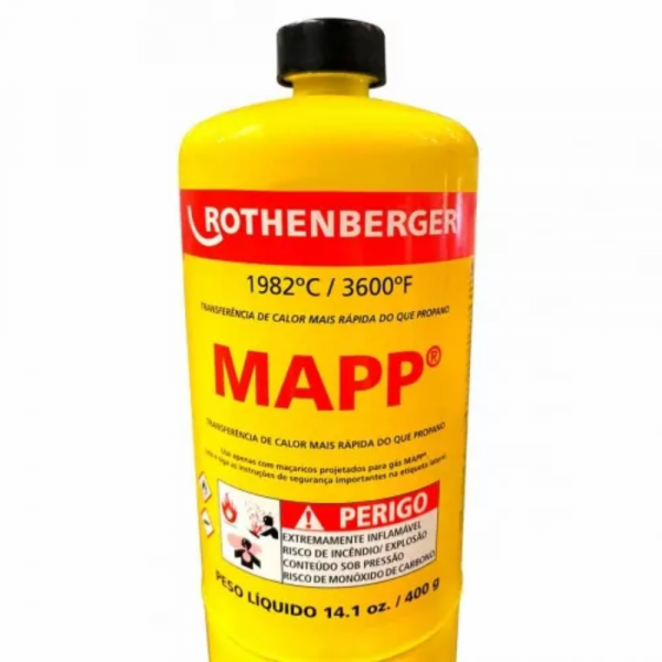 Gás para Maçarico Mapp Pro 400G R35539 Rothenberger