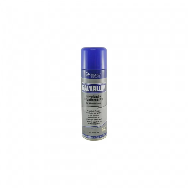 Galvalum Galvanização a Frio em Spray 300ml Aluminizada Quimatic