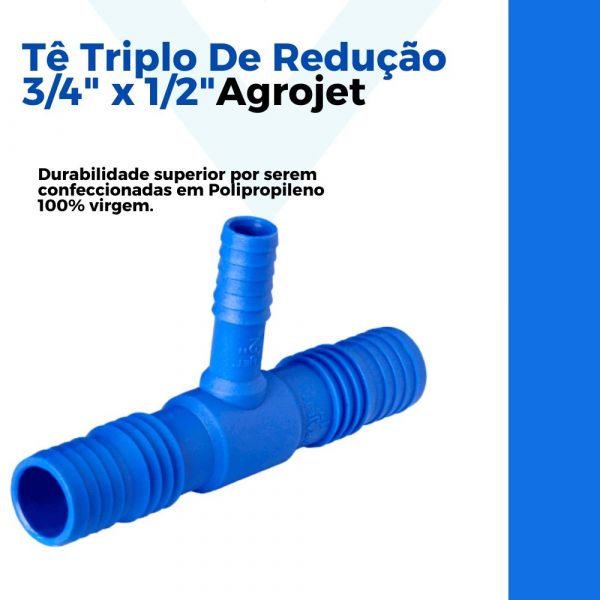 Tê Triplo De Redução 3/4