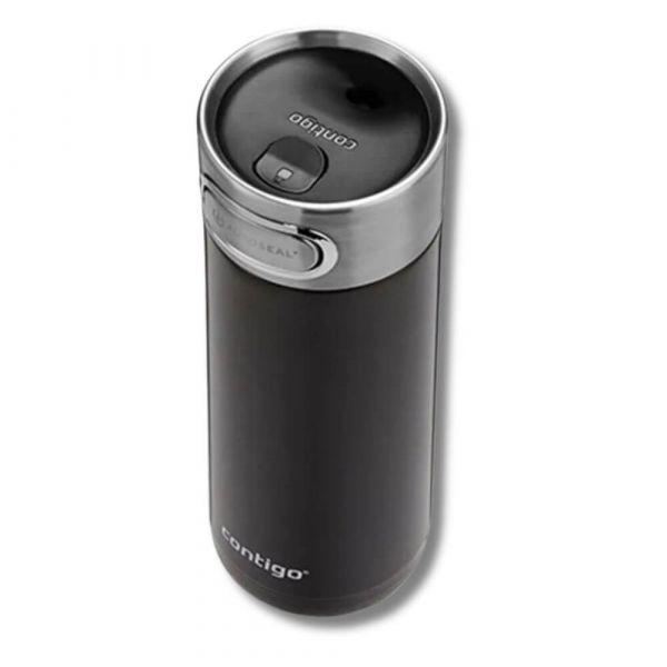 Garrafa Térmica 473ml Preta Inox Luxe 473ml Preta Squeeze  Contigo 