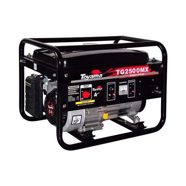 Gerador Gasolina 4 Tempos 220V 15 Litros-Toyama Tg2500mx2