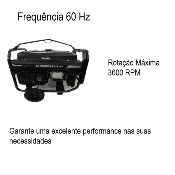 Gerador De Energia A Gasolina Trifásica 220V 13,75KVA TG13000CXE3JS-XP Toyama