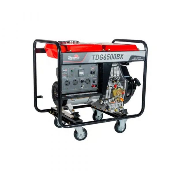 Gerador De Energia Monofásico Á Diesel 220V 5,5KVA TDG6500BX Toyama