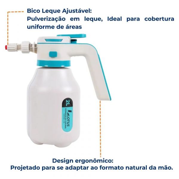 Gerador de Espuma Snow foam a Bateria Recarregável 2L Max Lotus 